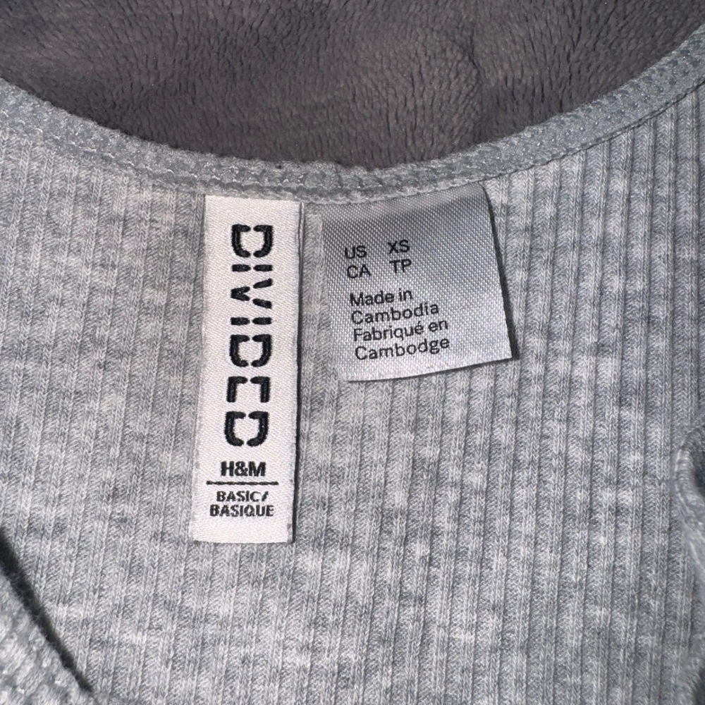 H&M Light Gray Ribbed Dress - Picture 4 of 5